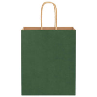 Sacchetti di Carta 50 pz con Manici Verdi 18x8x22 cm 4101712