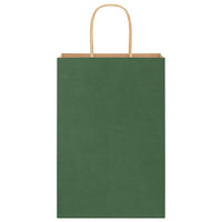 vidaXL Sacchetti di Carta 50 pz con Manici Verdi 21x11x31 cm