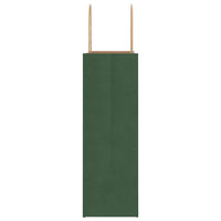 Sacchetti di Carta 50 pz con Manici Verdi 26x12x35 cm 4101716