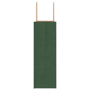 Sacchetti di Carta 50 pz con Manici Verdi 26x12x35 cm 4101716