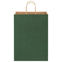 vidaXL Sacchetti di Carta 50 pz con Manici Verdi 32x17x44 cm