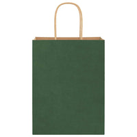 Sacchetti di Carta 250 pz con Manici Verdi 21x11x28 cm 4101727