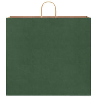 Sacchetti di Carta 250 pz con Manici Verdi 54x15x49 cm