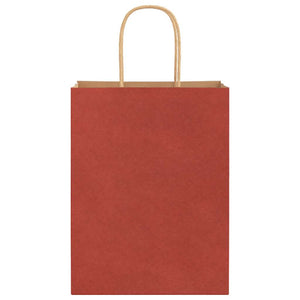 Sacchetti di Carta 50 pz con Manici Rossi 21x11x28 cm 4101741