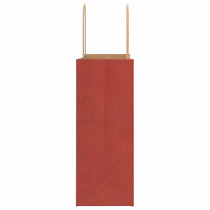 vidaXL Sacchetti di Carta 50 pz con Manici Rossi 21x11x28 cm