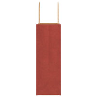 Sacchetti di Carta 50 pz con Manici Rossi 21x11x31 cm 4101742