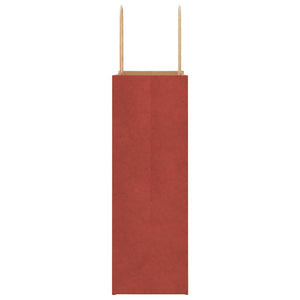 Sacchetti di Carta 50 pz con Manici Rossi 21x11x31 cm 4101742