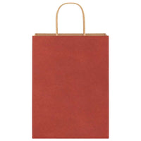 Sacchetti di Carta 50 pz con Manici Rossi 26x12x35 cm 4101744