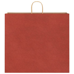 Sacchetti di Carta 50 pz con Manici Rossi 54x15x49 cm