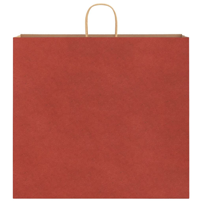 Sacchetti di Carta 50 pz con Manici Rossi 54x15x49 cm