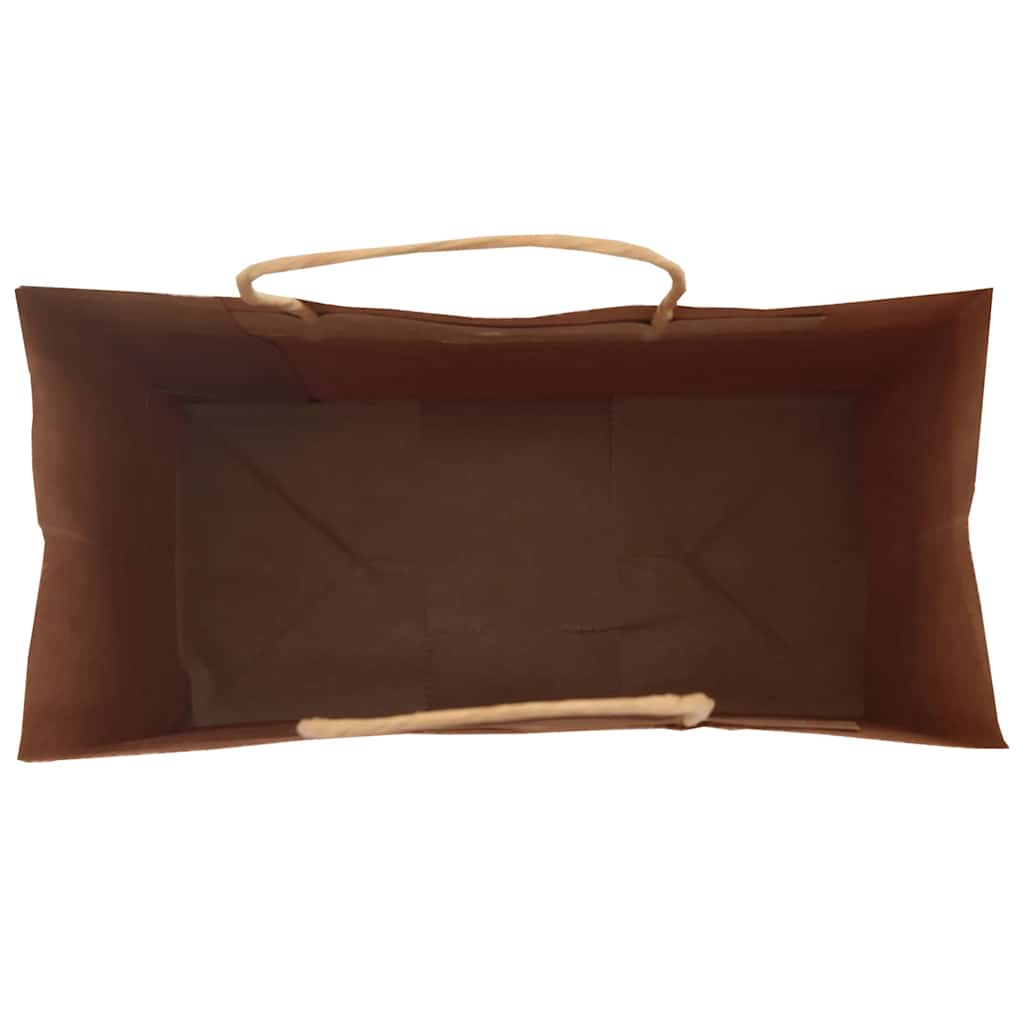 Sacchetti di Carta 250 pz con Manici Rossi 21x11x28 cm 4101755