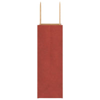 vidaXL Sacchetti di Carta 250 pz con Manici Rossi 21x11x31 cm