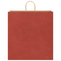 Sacchetti di Carta 250 pz con Manici Rossi 45x17x48 cm