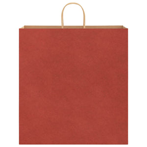 Sacchetti di Carta 250 pz con Manici Rossi 45x17x48 cm