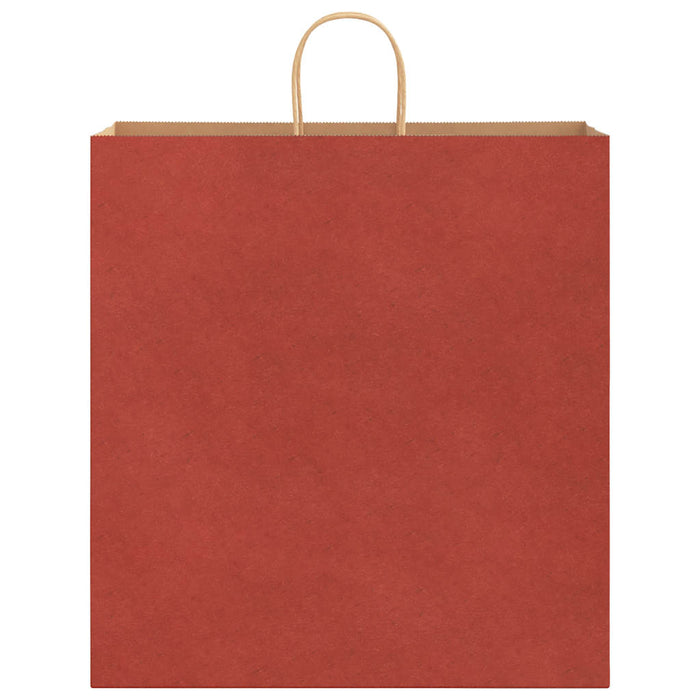 Sacchetti di Carta 250 pz con Manici Rossi 45x17x48 cm