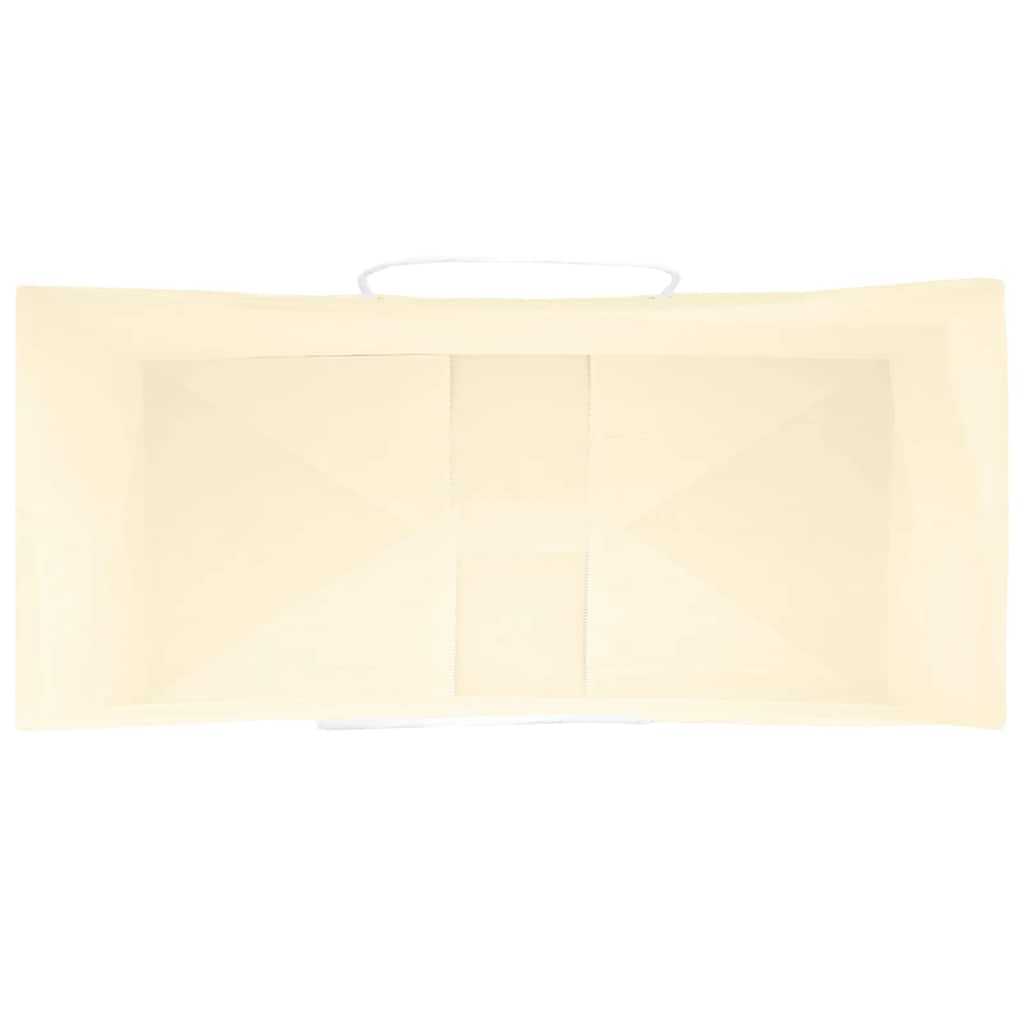 vidaXL Sacchetti di Carta 50 pz con Manici Gialli 18x8x22 cm