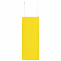 vidaXL Sacchetti di Carta 50 pz con Manici Gialli 21x11x28 cm