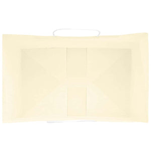 Sacchetti di Carta 50 pz con Manici Gialli 26x17x25 cm