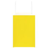 Sacchetti di Carta 50 pz con Manici Gialli 32x17x25 cm 4101775