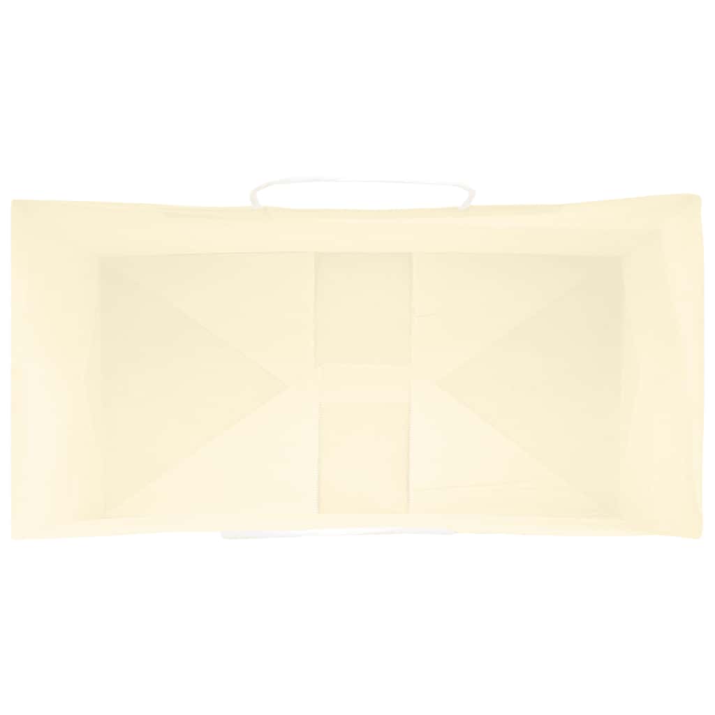 vidaXL Sacchetti di Carta 50 pz con Manici Gialli 32x17x25 cm