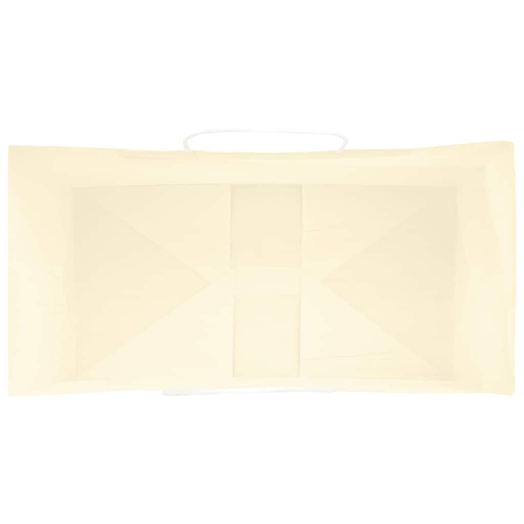 vidaXL Sacchetti di Carta 50 pz con Manici Gialli 32x17x44 cm