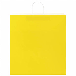 Sacchetti di Carta 50 pz con Manici Gialli 45x17x48 cm 4101779