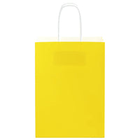 vidaXL Sacchetti di Carta 250 pz con Manici Gialli 15x8x21 cm