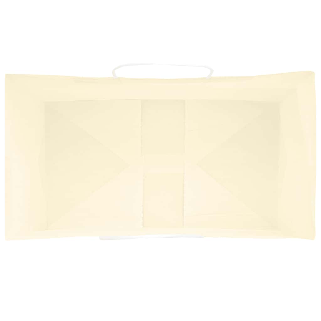 vidaXL Sacchetti di Carta 250 pz con Manici Gialli 15x8x21 cm