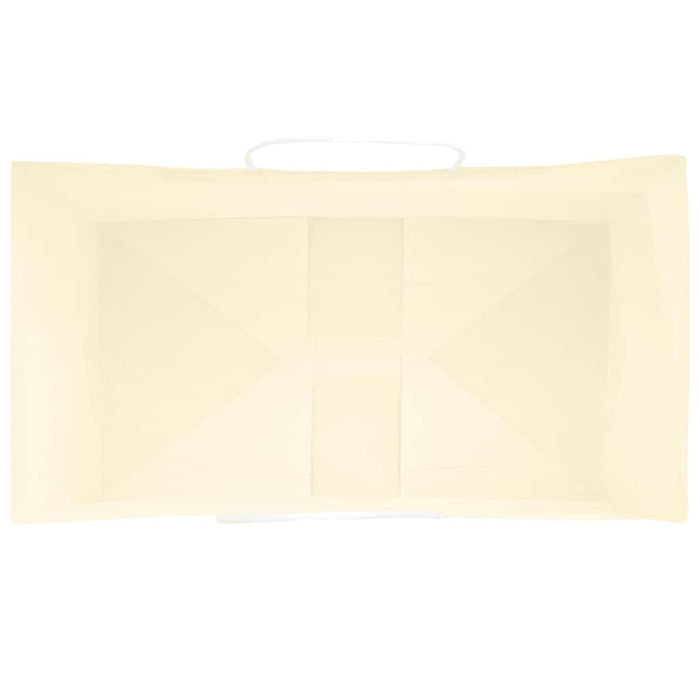 vidaXL Sacchetti di Carta 250 pz con Manici Gialli 15x8x21 cm