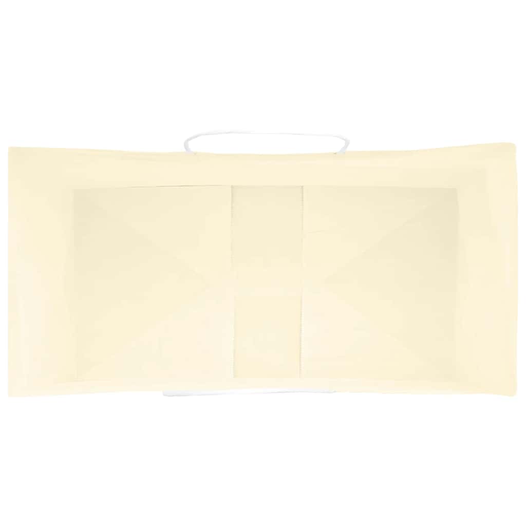 vidaXL Sacchetti di Carta 250 pz con Manici Gialli 32x17x25 cm