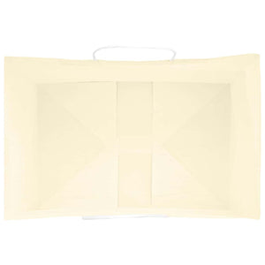 Sacchetti di Carta 250 pz con Manici Gialli 32x22x24 cm 4101791
