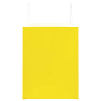Sacchetti di Carta 250 pz con Manici Gialli 32x22x28 cm