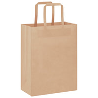 Sacchetti di Carta 50 pz con Manici Marrone 21x11x28 cm 4101797