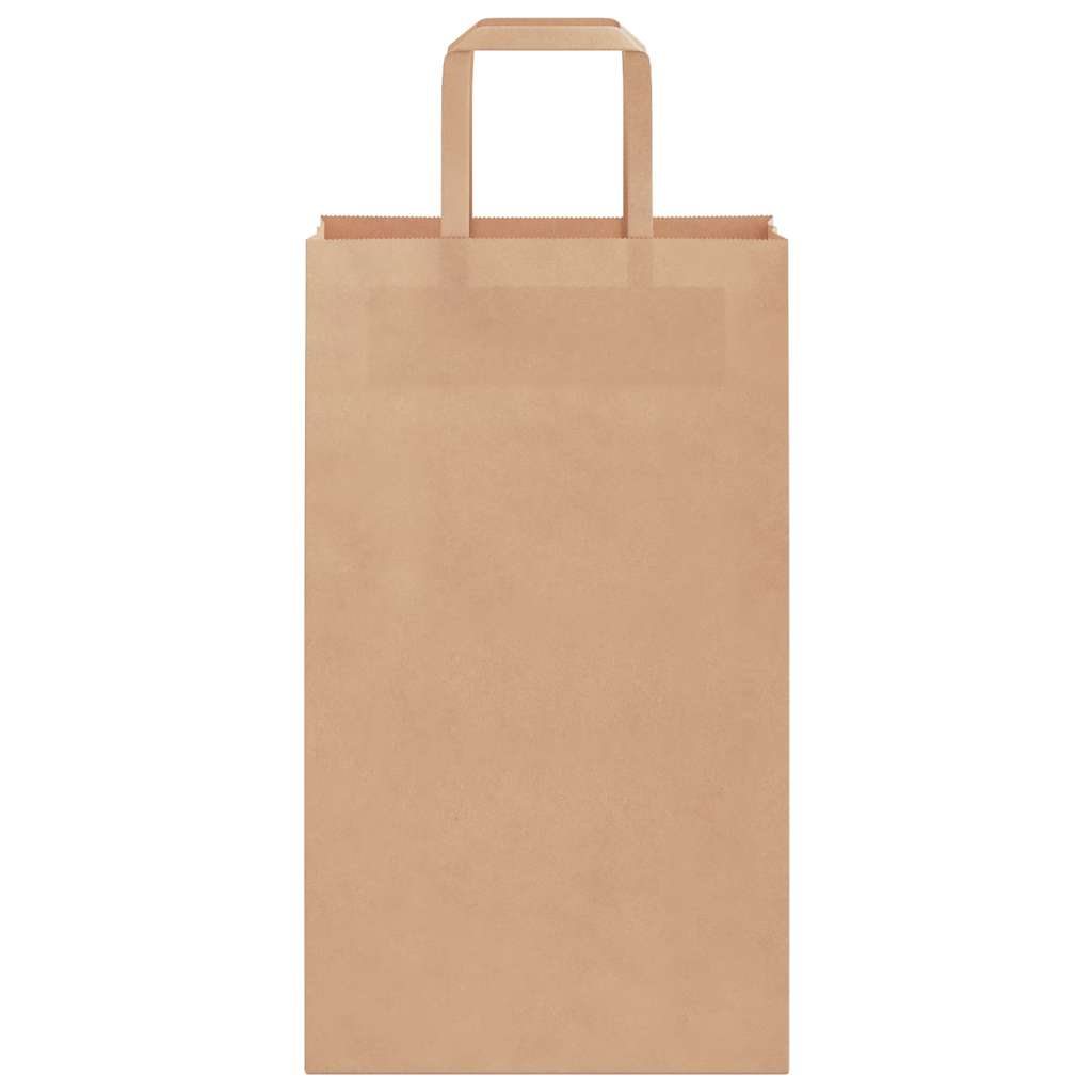 Sacchetti di Carta 50 pz con Manici Marrone 21x11x36 cm 4101799