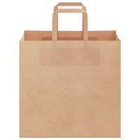 Sacchetti di Carta 50 pz con Manici Marrone 26x17x25 cm