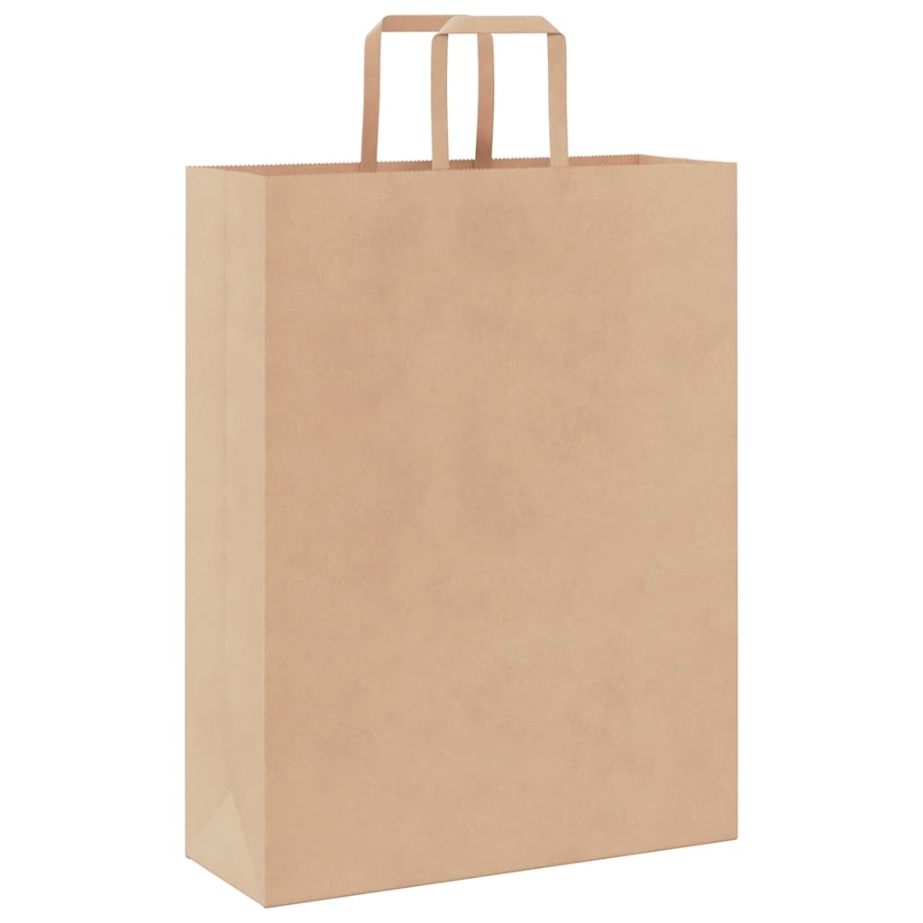 Sacchetti di Carta 50 pz con Manici Marrone 32x12x42 cm 4101802
