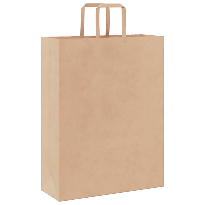 Sacchetti di Carta 50 pz con Manici Marrone 32x12x42 cm 4101802