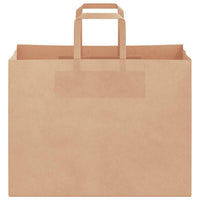 Sacchetti di Carta 50 pz con Manici Marrone 32x17x25 cm 4101803