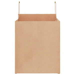 vidaXL Sacchetti di Carta 50 pz con Manici Marrone 32x22x24 cm