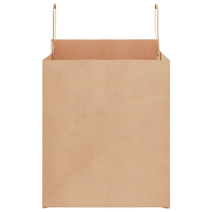vidaXL Sacchetti di Carta 50 pz con Manici Marrone 32x22x24 cm