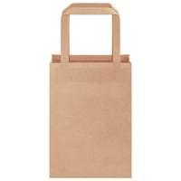 Sacchetti di Carta 250 pz con Manici Marrone 15x8x21 cm