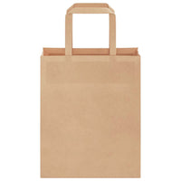 Sacchetti di Carta 250 pz con Manici Marrone 18x8x22 cm 4101810