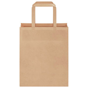 Sacchetti di Carta 250 pz con Manici Marrone 18x8x22 cm 4101810