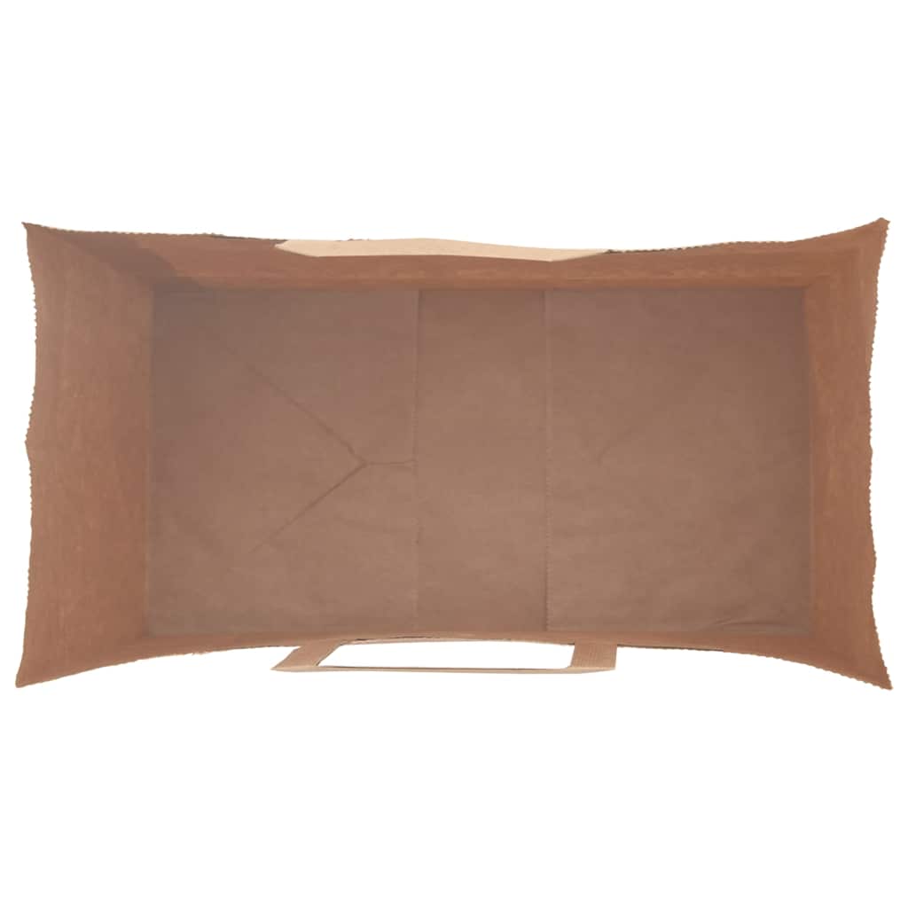 vidaXL Sacchetti di Carta 250 pz con Manici Marrone 21x11x28 cm