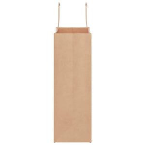 vidaXL Sacchetti di Carta 250 pz con Manici Marrone 21x11x31 cm