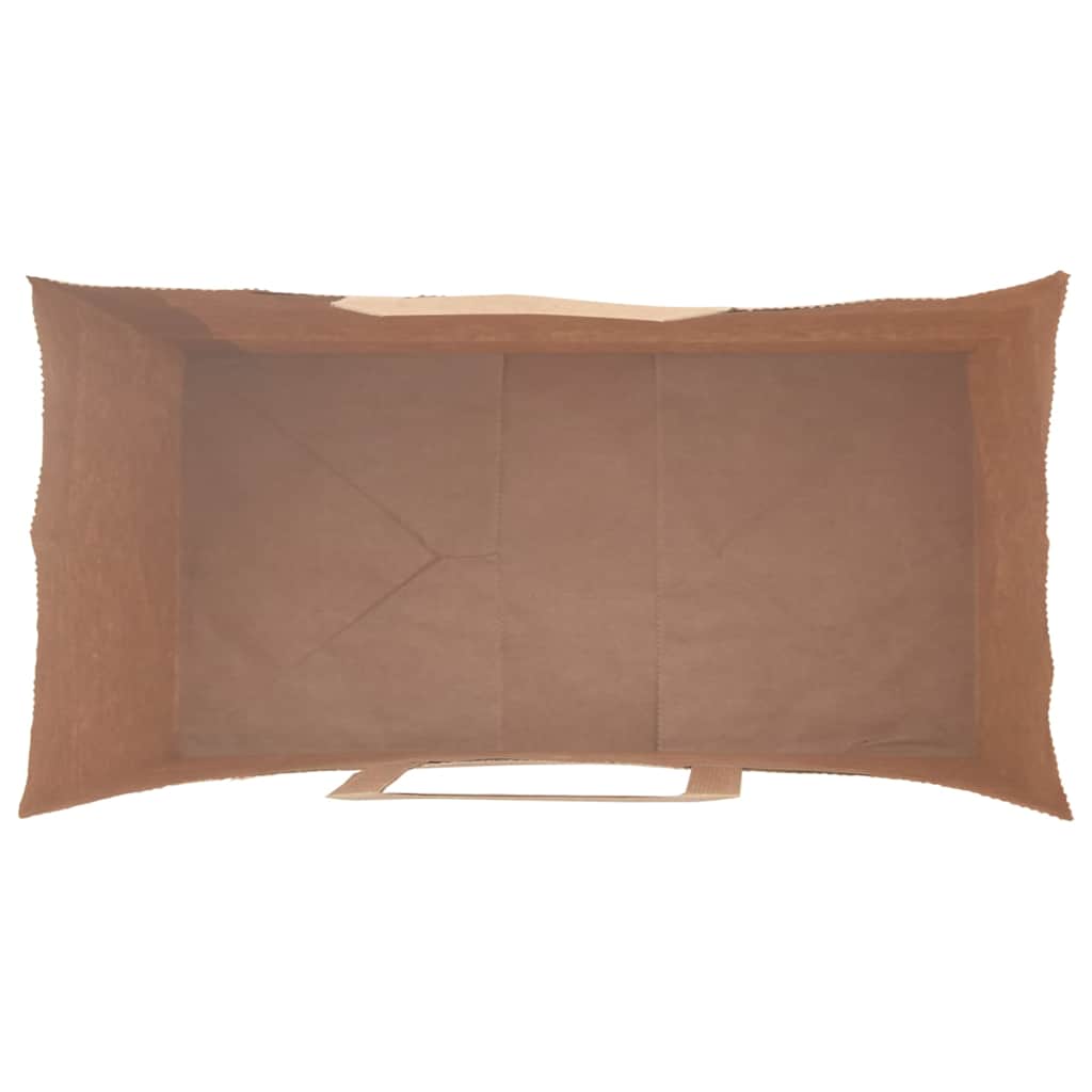 vidaXL Sacchetti di Carta 250 pz con Manici Marrone 21x11x31 cm