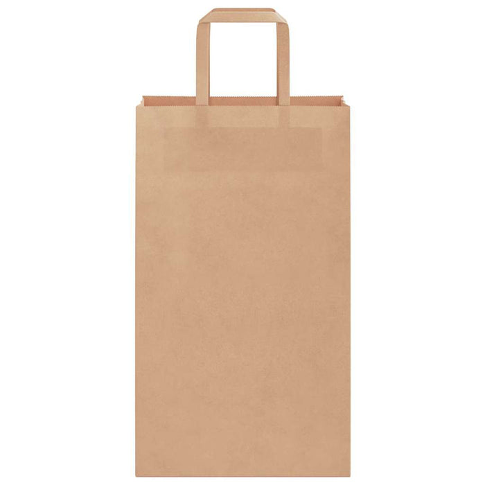 Sacchetti di Carta 250 pz con Manici Marrone 21x11x36 cm 4101813