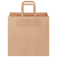 Sacchetti di Carta 250 pz con Manici Marrone 26x17x25 cm 4101815