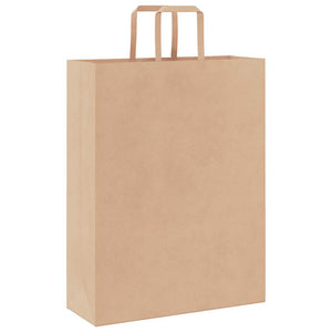 Sacchetti di Carta 250 pz con Manici Marrone 32x12x42 cm 4101816