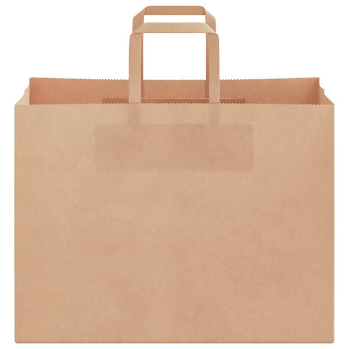 Sacchetti di Carta 250 pz con Manici Marrone 32x17x25 cm 4101817